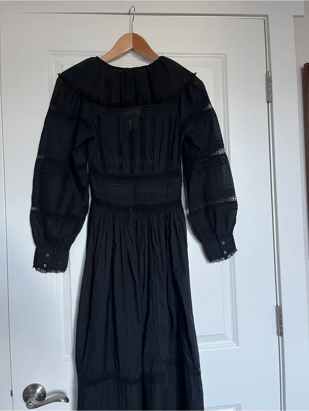 NWT XXS DÔEN Black Marla Dress